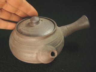 Vintage Japanese Showa Era Ceramic Kyusu Sencha Banko - Ware Right Handed Teapot