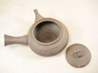 VINTAGE JAPANESE SHOWA ERA CERAMIC KYUSU SENCHA BANKO - WARE RIGHT HANDED TEAPOT 4