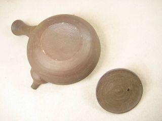 VINTAGE JAPANESE SHOWA ERA CERAMIC KYUSU SENCHA BANKO - WARE RIGHT HANDED TEAPOT 7