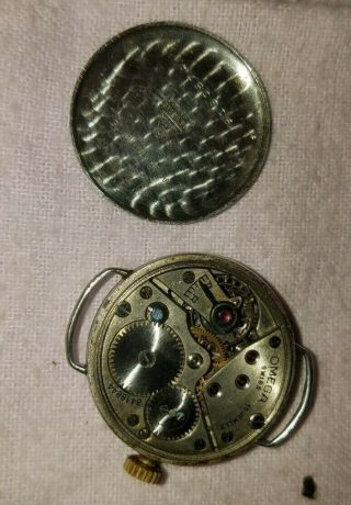 Vintage Omega Military WW1? Wire Lugs Trench 15 Jewels Wrist Watch 8