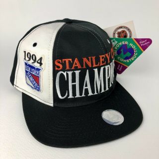 Rare Ds Vintage Ny Rangers Stanley Cup 1994 Snapback Hat Nwt Starter On Ice 90s