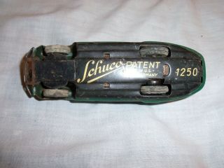 Vintage Schuco - PATENT Wind Up Tin Car Made in US - Zone Germany 1250 5 inches 8