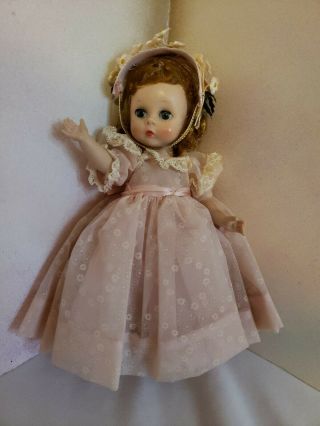 Madame Alexander - Kin Bridesmaid 1956,  Bent Knee Walk 8 " All Orig.  Outfit.  Vintage