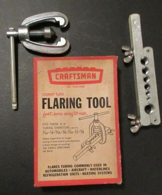 Vintage Craftsman Copper Tube Flaring Tool 9 55371
