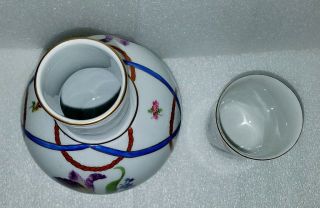 ELIOS Hand Painted Peint Main Porcelain 2pc Bedside Water Carafe & Cup TUMBLEUP 7
