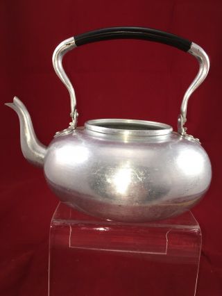 Vintage Viking Aluminum Tea Kettle Hong Kong British Colony W/ Handle No Lid