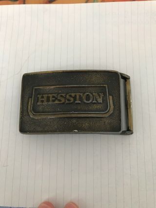 Hesston 1974 Belt Buckle Vintage Collectible