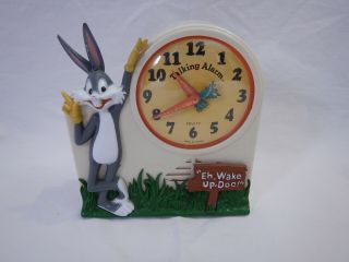 Vintage Bugs Bunny Talking Alarm Clock 1974 Janex Corp.  Eatontown Nj