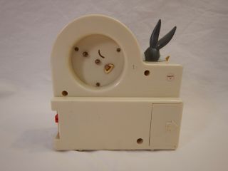 Vintage Bugs Bunny Talking Alarm Clock 1974 Janex Corp.  Eatontown NJ 3