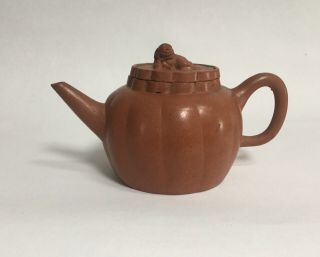 Chinese Yixing Clay Teapot With Foo Dog Or Lion Finial