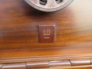 Vintage wooden Humidor Dunhill Paris Cigar box case with key 4