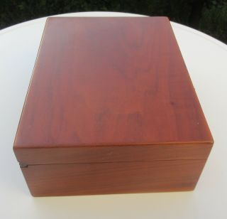 Vintage wooden Humidor Dunhill Paris Cigar box case with key 8