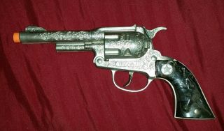 Hubley (texan Jr. ) Die - Cast Toy Cap - Gun Black Handgrips