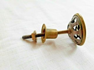 1 - Vintage French Victorian Brass Style Drawer Pull Knob 4 Pc.  Ornate Fancy Knob