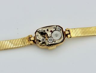 Vintage 14k Gold Tiffany & Co.  Watch With 18k Gold Band Concord Movement Women ' s 5