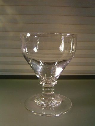 Crystal Wine Glass Georgian Style Blown Rummer