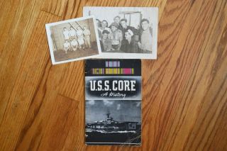 U.  S.  S.  Core A History World War Ii Navy Ship 1946 Booklet With Photos