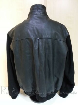 Vintage BMW Lifestyle Leather Jacket with Stitched Logo: Black - XXL/2XL 4