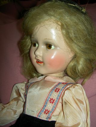 Lovely Composition 18 " Sgnd & Tgd.  Sonja Henie,  Mme Alexander Doll & Accossories