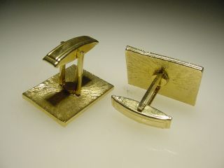 Rare Vintage Gold Tone Rhinestone Frank Sinatra Cal Neva Lodge Casino Cuff Links 3