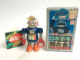 Robocon Deki Popy Ga - 42 Chogokin Popy Vintage Japanese Diecast Robot 1970’s Robo