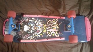 Vintage SIMS Kevin Staab complete skateboard w/Trackers & SIMS Street - RESTORED 12