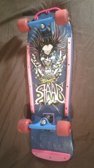 Vintage Sims Kevin Staab Complete Skateboard W/trackers & Sims Street - Restored