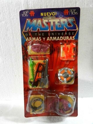 Vintage He Man Motu Masters Of The Universe Weapons Pack Nib Top Toys 1983