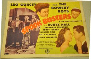 Bowery Boys Vintage Movie Poster Half Sheet Spook Busters,  1946