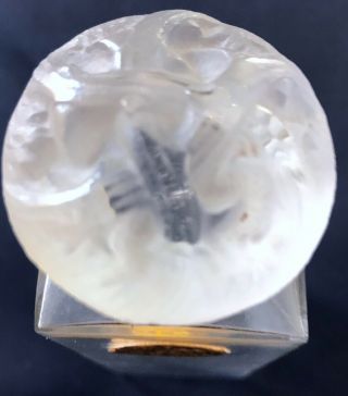 STUNNING RARE 1920 ' S SIGNED COTY L ' ORIGAN LALIQUE PERFUME BOTTLE 5 1/4 IN 4