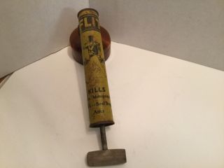 Vintage Flit Yellow Sprayer Stanco Inc.  Bayway NJ Amber Anchor Hocking Glass 2
