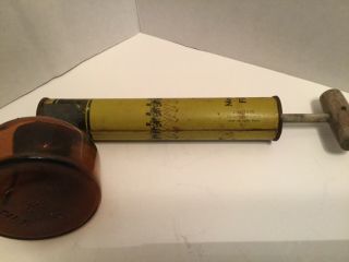 Vintage Flit Yellow Sprayer Stanco Inc.  Bayway NJ Amber Anchor Hocking Glass 5