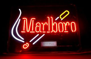 Vintage Marlboro Cigarettes Neon Sign Authentic Philip Morris Usa 1997