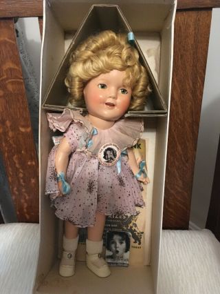 Vintage Ideal Shirley Temple All Composition Doll 13 " All Beauty