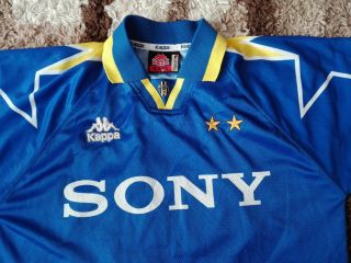 JUVENTUS ITALY 1995/1996 AWAY FOOTBALL SHIRT JERSEY MAGLIA L/S VINTAGE KAPPA 3