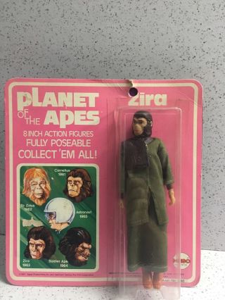 Planet Of The Apes Zira Mego Vintage 1973 8 " Action Figure Nrfb Mib Mip Moc