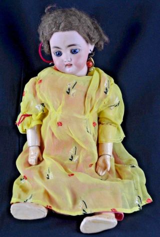 Very Rare Simon Halbig Dep 1079 Dep 3 1/2 Antique Articulated Doll,  Sleepy Eye