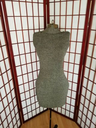 Vintage Adjustable Dress Form Mannequin - Female Torso ACME c.  1950 3