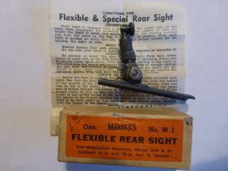 Vintage Marbles Tang Sight Winchester 1894 W/box