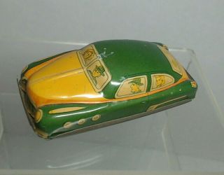 Rare Vintage Marx Tin Litho Friction Car 2 3/4 Inches It Is A Three Weeler