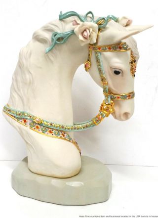 Vintage Cybis Limited Edition Satin Carousel Horse Porcelain Bust