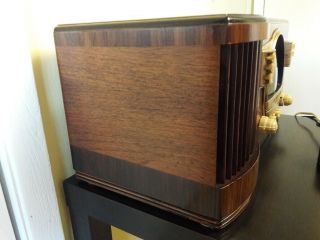 ANTIQUE,  VINTAGE,  DECO,  COLLECTIBLE - OLD TUBE RADIO ZENITH 7s530 RESTORED 5