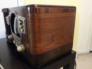 ANTIQUE,  VINTAGE,  DECO,  COLLECTIBLE - OLD TUBE RADIO ZENITH 7s530 RESTORED 6