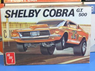 Rare Amt T296 - 225 1968 Ford Mustang Shelby Cobra Gt 500 With Clear Hood Unbuilt