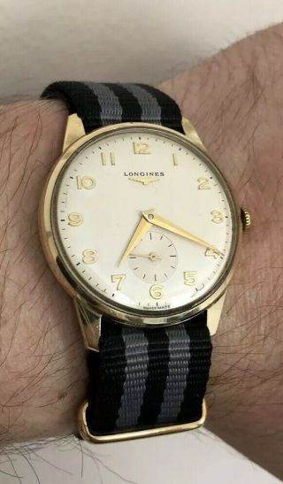Vintage Solid Gold Longines Gents Watch