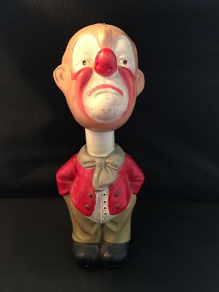 Vintage Plastic Celluloid Circus Clown Windup Toy Japan