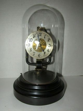 Antique/vintage Electric Electromagnetic Bulle Clock With Dome