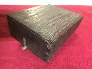 Ww2 German Relic Schü - Mine 42 Box With Fake Wax Paperwood Display Block