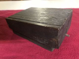 WW2 German Relic Schü - mine 42 Box With Fake Wax paperWood Display Block 2
