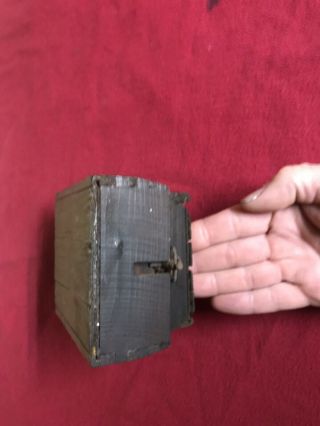 WW2 German Relic Schü - mine 42 Box With Fake Wax paperWood Display Block 4